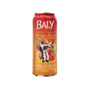 Bebida Energética Morango E Pêssego Lata 473ml Baly