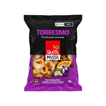 Torresmo Pronto De Alho Defumado 40g Santa Massa